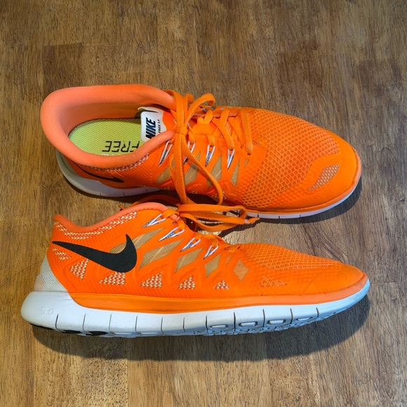 nike free 5.0 orange